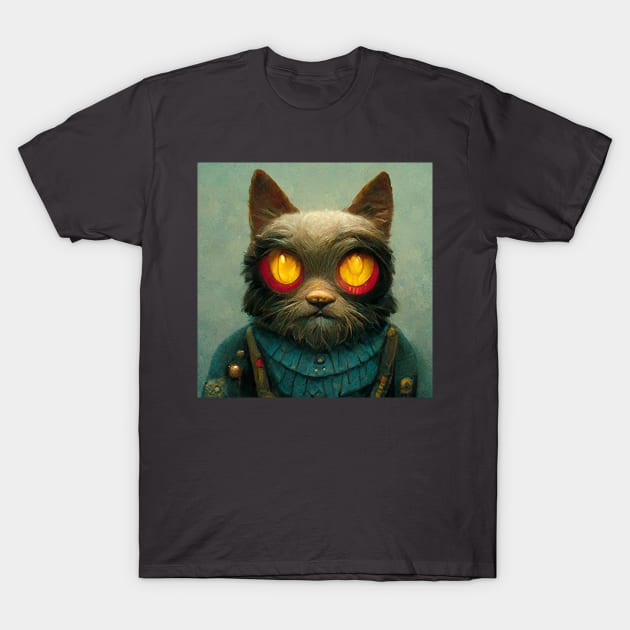 Robo Hipster Cat T-Shirt by Planty of T-shirts